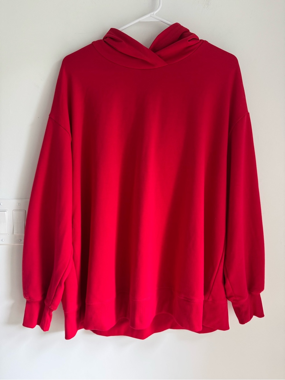 LANE BRYANT LIVI Cozy Hoodie Sweatshirt Women’s 18/20 Red Soft